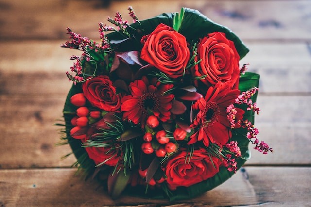 red assorted bouquet