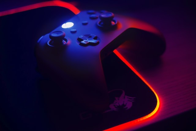 xbox gamepad on the table