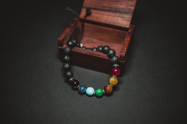 colorful bracelet in box